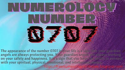 Numerologia Numero 0707