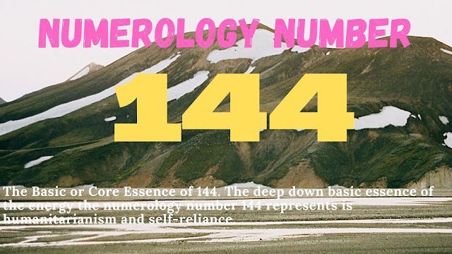 numerologinis skaičius-144