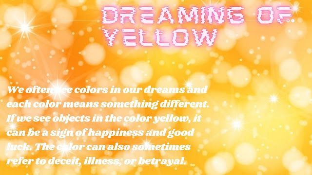 Sonhando com Amarelo