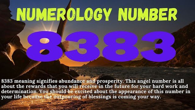 Numerologi-nummer-8383