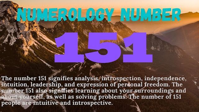 Numerologi-nummer-151