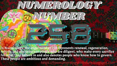 numerologie nummer 258